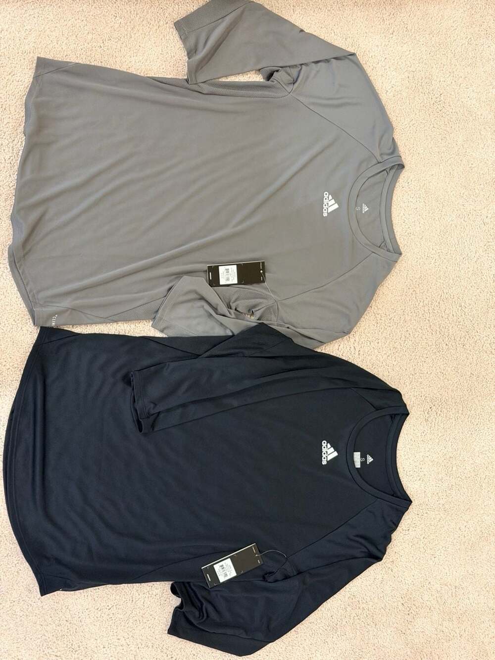 Adidas Men's S Triple Stripe 3/4 Practice Tee Tech